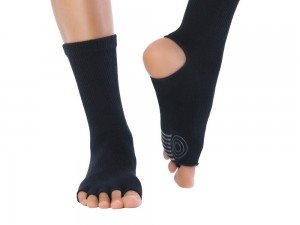 Knitido Yoga Flow Zehensocke Black – Bild $_i