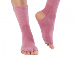 Knitido Yoga Flow Zehensocke Coral – Bild $_i